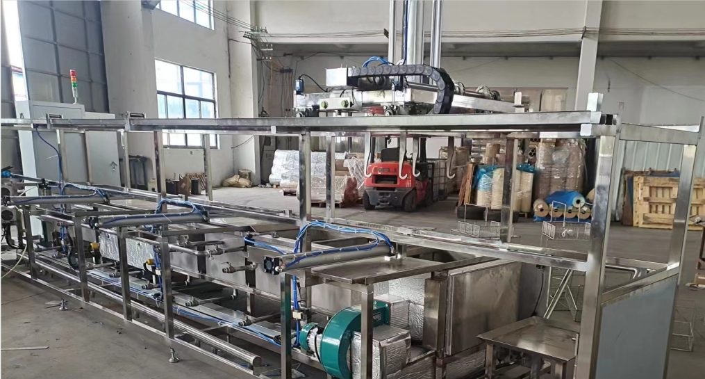 全自動(dòng)半封閉金屬?zèng)_壓件超聲波清洗機(jī)機(jī)臂系統(tǒng)